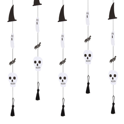 Skeleton Skull Garland for Halloween | Party Hanging Decor | Halloween Party Decorations Wholesale