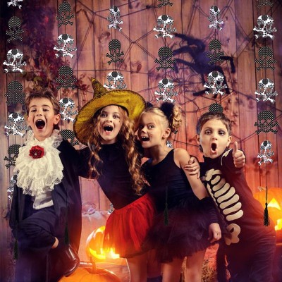 Skeleton Skull Garland Halloween Party Decorations | Skeleton Curtain Hanging Decorations Wholesale