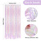 Pink Metallic Tinsel Curtains | Shimmer Foil Fringe Curtains | Foil Curtain Decorations Wholesale