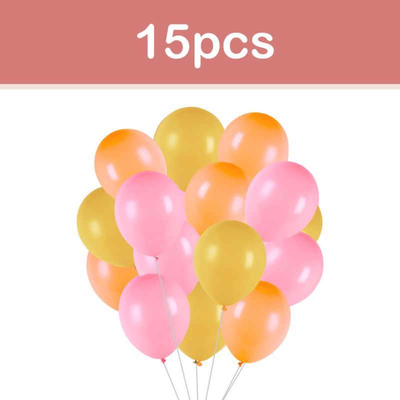 15pcs boho rainbow party balloons