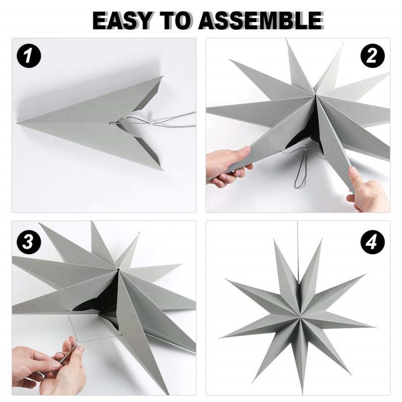 comment utiliser l'étoile en papier