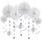 Wholesale Wedding Decorations White Tissue Paper Fan Decorations Hanging Honeycomb for Party
