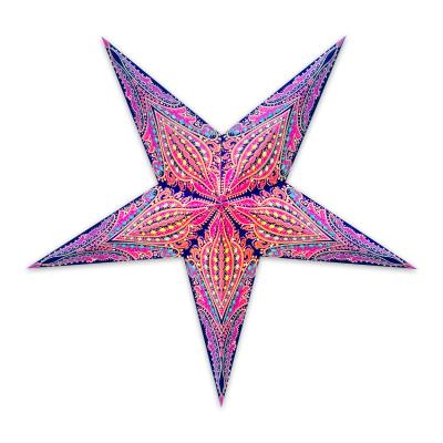 Paper Star Lamp Lampshade GalaxyArts - Queen (Blue Pink, Medium) - Paper Star Lantern