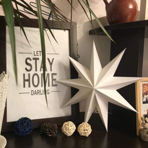 3pcs 9 Dot Paper Star Lantern Hanging Lampshade Wedding Birthday Christmas Home Party Decoration