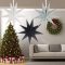3pcs 9 Black Dot Paper Star Lantern Hanging Lampshade Birthday Christmas Home Party Decoration