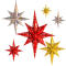 Wholesale Christmas Ornaments Lamp Eight Paper Star Lanterns Advent Star for Party Decorations