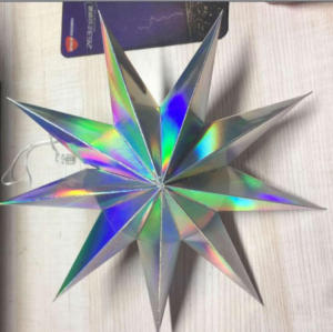9 Point Paper Star Christmas Explosion Paper Star Lantern for Party Decorations