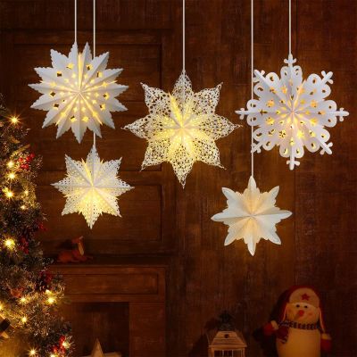 Personalized Christmas Snowflake Paper Star Lanterns Wholesale