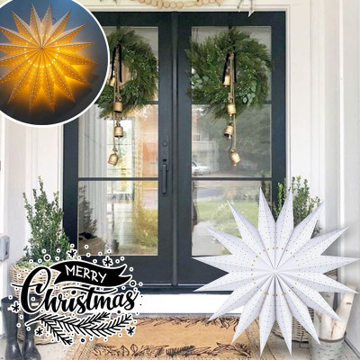 Large Christmas Paper Star Lanterns | 16-Pointed Star Paper Lights Manufacturer