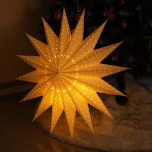Große Weihnachtsstern-Laternen aus Papier | Hersteller von Papierlichtern mit 16 Spitzen