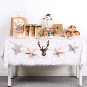 Christmas Ornaments Hanging Deer Head Stars Garland for Christmas Party Decorations
