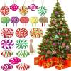 Christmas Tree Decorations Mint Wood Ornaments Christmas Party Cute Candy Shape Home Decorations