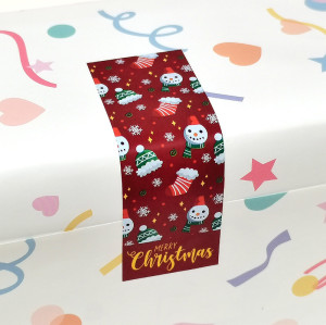 100pcs Christmas Stickers Pattern Gift Packaging Seal Stick Gift Decoration