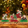 8pcs New Christmas Party Decorations Classic Christmas Retro Themed Party Honeycomb Decorations