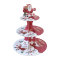 Christmas Dessert Paper Cake Stand Decoration Wedding Party Supplies Paper Santa Claus 3 Tier Cake table