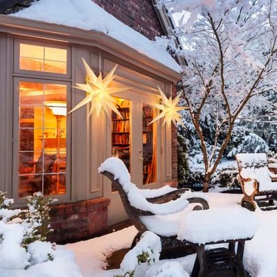 Decorative 3D Luminous Star | 23 inch LED Christmas Star Christmas Decorations Supplier