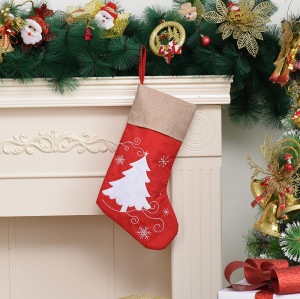 Wholesale Family Christmas Tree Pendant Socks Stockings Children's Christmas Gift Bag With Christmas Pattern