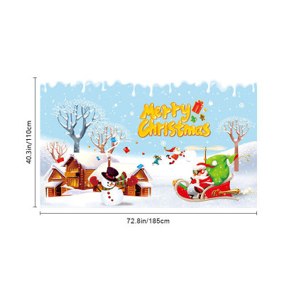 2023 New Year Santa Claus Party Banner Christmas New Year Background Hanging Flag
