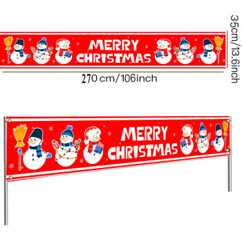 2023 New Year Santa Claus holiday party banner Christmas New Year background hanging flag