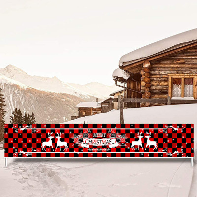 2023 New Year Santa Claus holiday party banner Christmas New Year background hanging flag