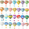 New Year rainbow paper lantern hot air balloon manufacturers wholesale wedding party holiday decoration paper cage