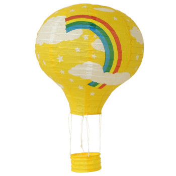 New Year rainbow paper lantern hot air balloon manufacturers wholesale wedding party holiday decoration paper cage