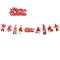 Wholesale Christmas Party Decorations Colorful Paper Santa Claus Flags Alphabet Hanging Banner