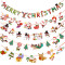 New Year Cartoon Christmas Banner Party Decoration