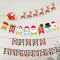2023 Christmas Decorations Paper Banner Santa Claus Party Scene Layout