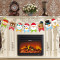 2023 Christmas Decorations Paper Banner Santa Claus Party Scene Layout