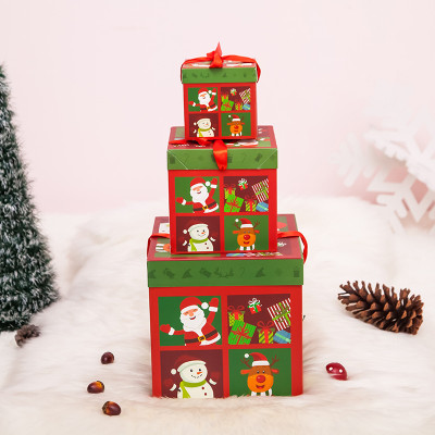 Christmas Decorations Christmas Gift Box Scene Decoration Stacking Christmas Tree Box Decorations