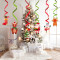 2023 Christmas Decorations Christmas Spiral Hanging Santa Elk Card Ornament