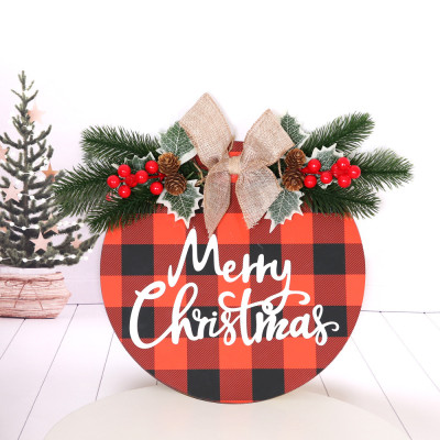 Christmas Decorations Doors Wooden Letter Tags With Led Lights