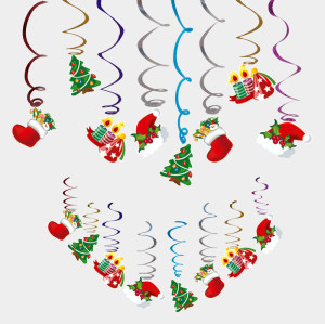 Christmas Supplies Christmas Tree Spiral Pendant Spiral Set
