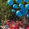 25pcs Blue Paper Lanterns for Birthday Wedding and Special Occasion Party Decorations