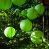 25pcs Green Paper Lanterns for Party Decorations about Birthdays Christmas Weddings and Special Occasions