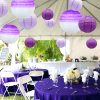 14 pcs paper lanterns Purple Chinese paper lanterns decorated indoor rooms and outdoor party supplies