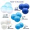 14 pcs paper lanterns blue cute Chinese paper lanterns decorated wedding party supplies