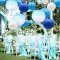 14 pcs paper lanterns blue cute Chinese paper lanterns decorated wedding party supplies