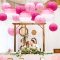 14 pcs paper lanterns pink cute Chinese paper lanterns decorated baby party supplies