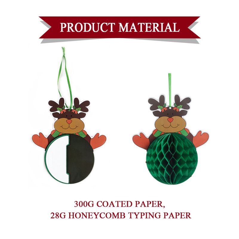 Christmas honeycomb decorations