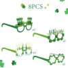 Personalized Shamrock Party Glasses | Photo Booth Props St Patrick Day Decorations Wholesale