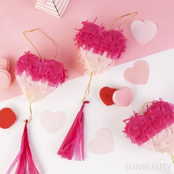 Custom Mini Pinatas | Pink Heart Pinata | Valentine's Day Pinata Wholesale Distributors