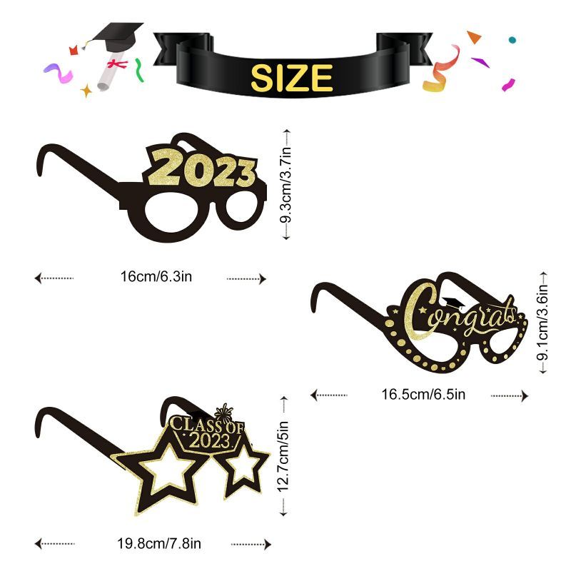 size of 2023 gard party glasses