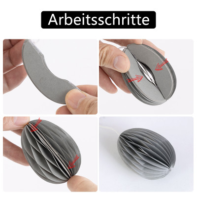 Honeycomb Paper Decorations 丨Honeycomb Easter Eggs Hanging Party Decorations Supplier