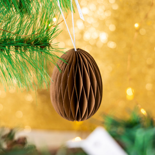 Décorations en papier nid d'abeille 丨 Oeufs de Pâques en nid d'abeille Fournisseur de décorations de fête suspendues