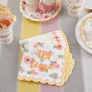 Custom Tea Party Tableware丨Decorative Party Napkins Tea Party Birthday Wedding Girl Women
