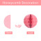 Cute Pink Paper Honeycomb Hanging Party Decorations Wholesale