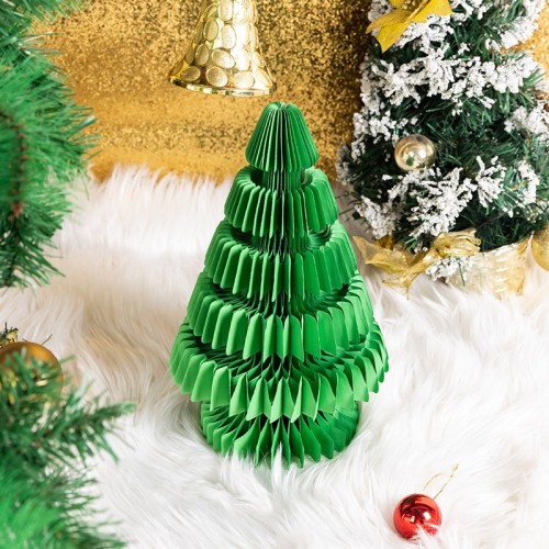Custom Christmas Tree Centerpiece Decorations | Christmas Crafts Ornaments Foldable Paper Honeycomb