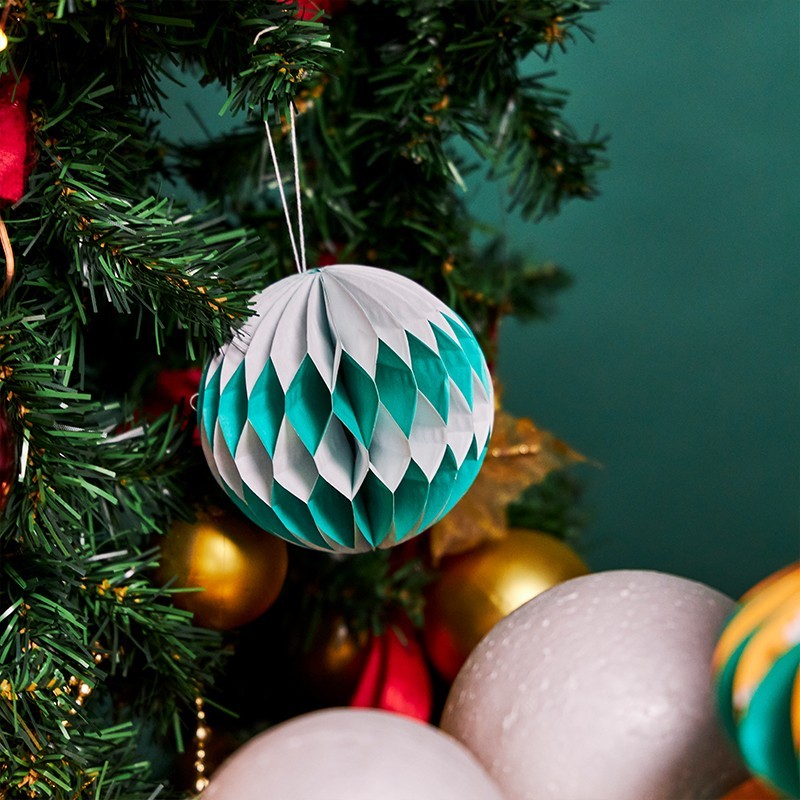 Décorations de Noël en nid d'abeille
